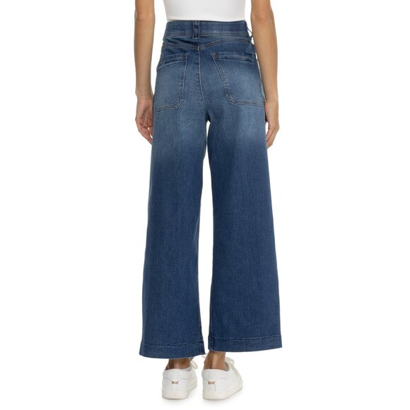 NEW Democracy AbTechnology Slash Pocket Jeans - High Rise, Wide Leg 1125 3s7 - Picture 3 of 5